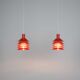 Set of 2 danish hanging lamp 1970