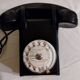 Old Vintage Wall Telephone U43 black with ptt dial