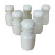 Set de 6 pots à épice en opaline verre blanc
