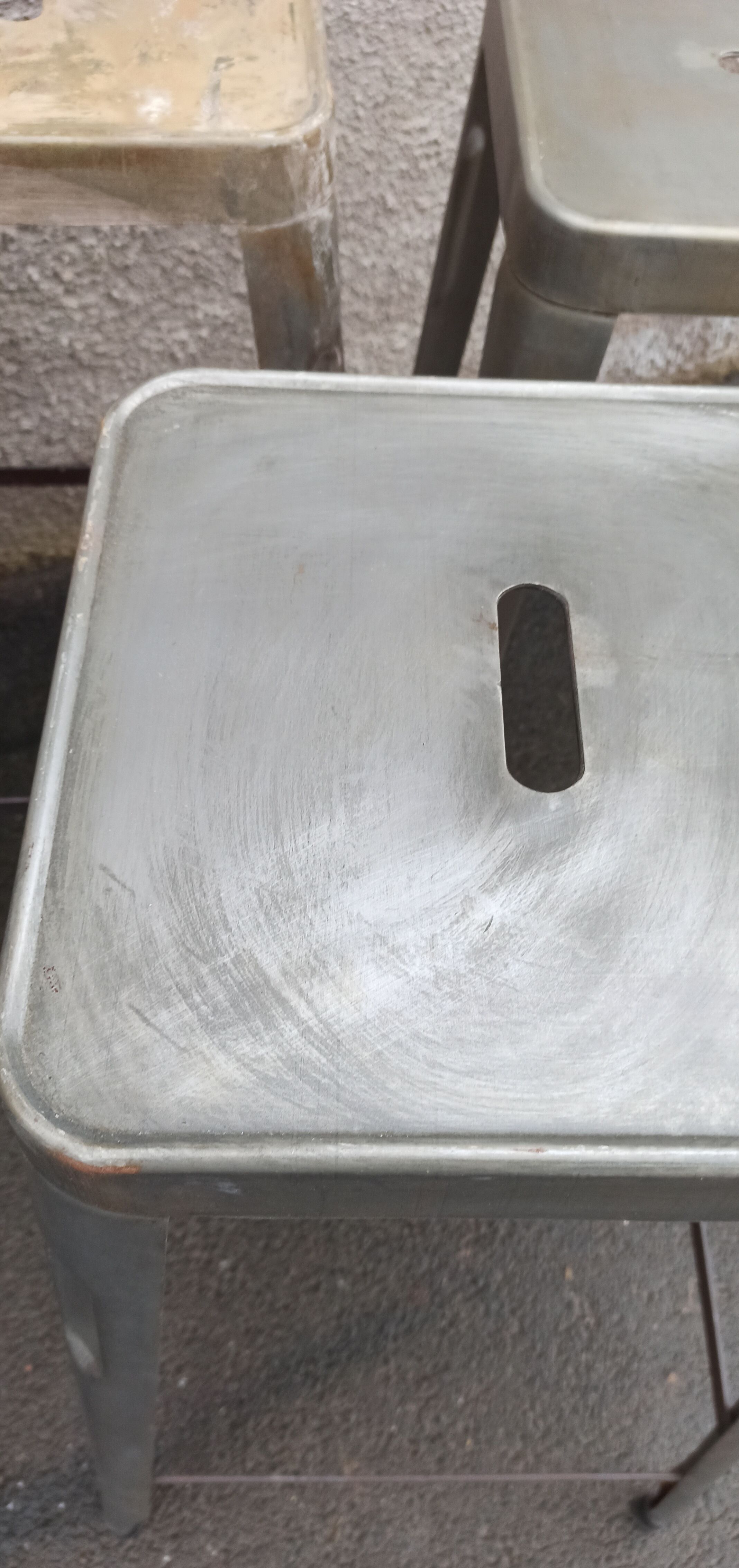 Pair of metal stools