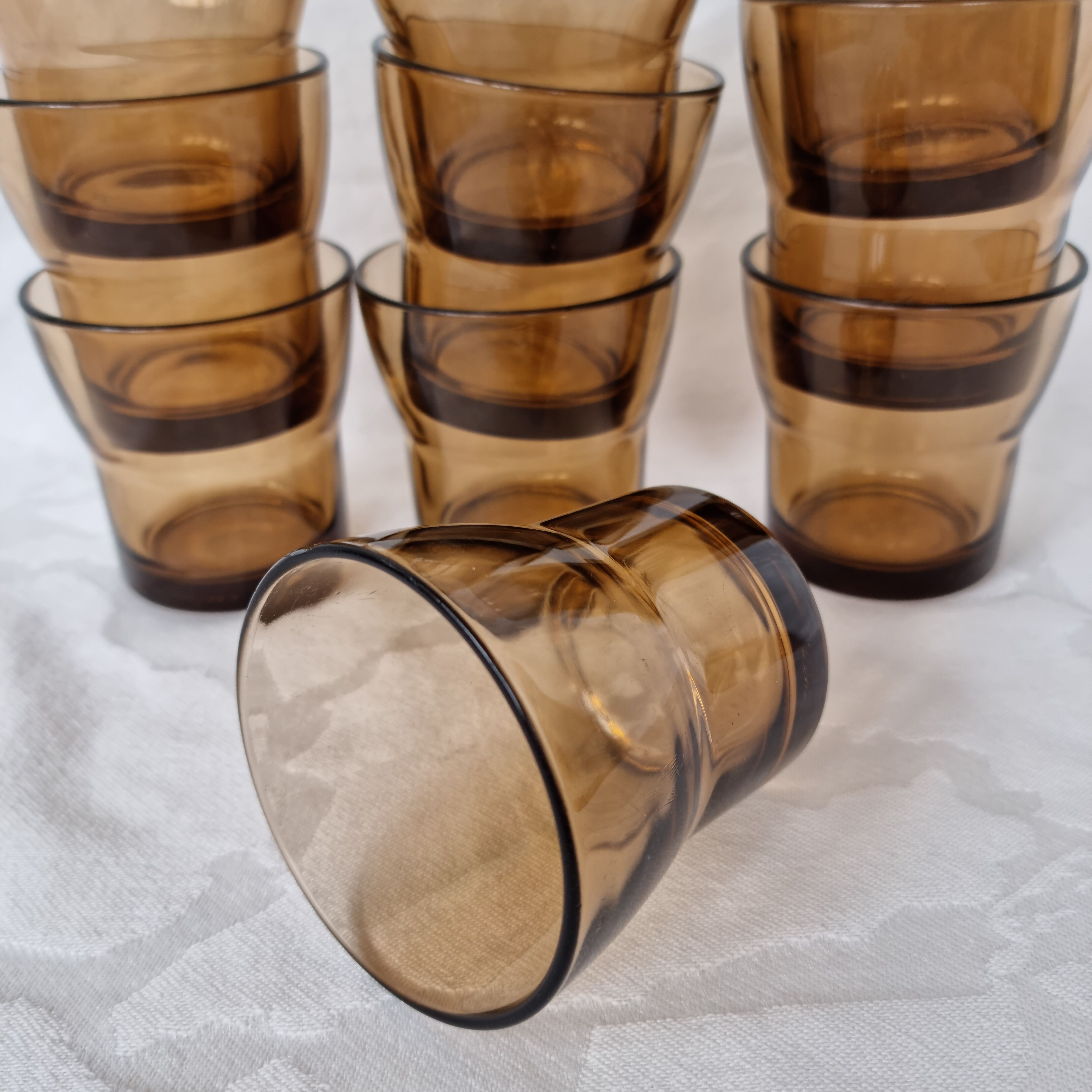 Set of 10 Duralex glasses