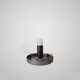 MURANO TWO Ghost Table Lamp Murano Glass by CARLO NASON 1990 Ghost