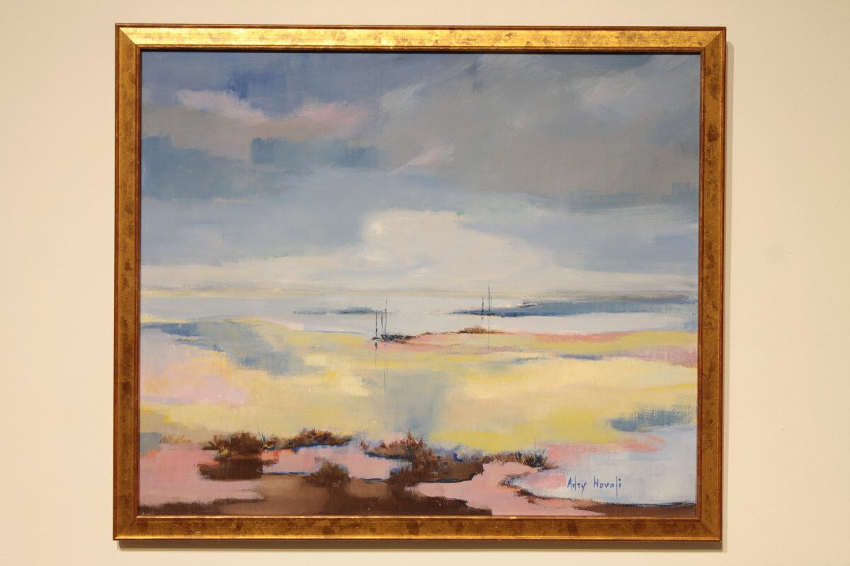 Oil painting on canvas "Evening Depth" by Adry Novoli