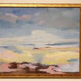 Oil painting on canvas "Evening Depth" by Adry Novoli