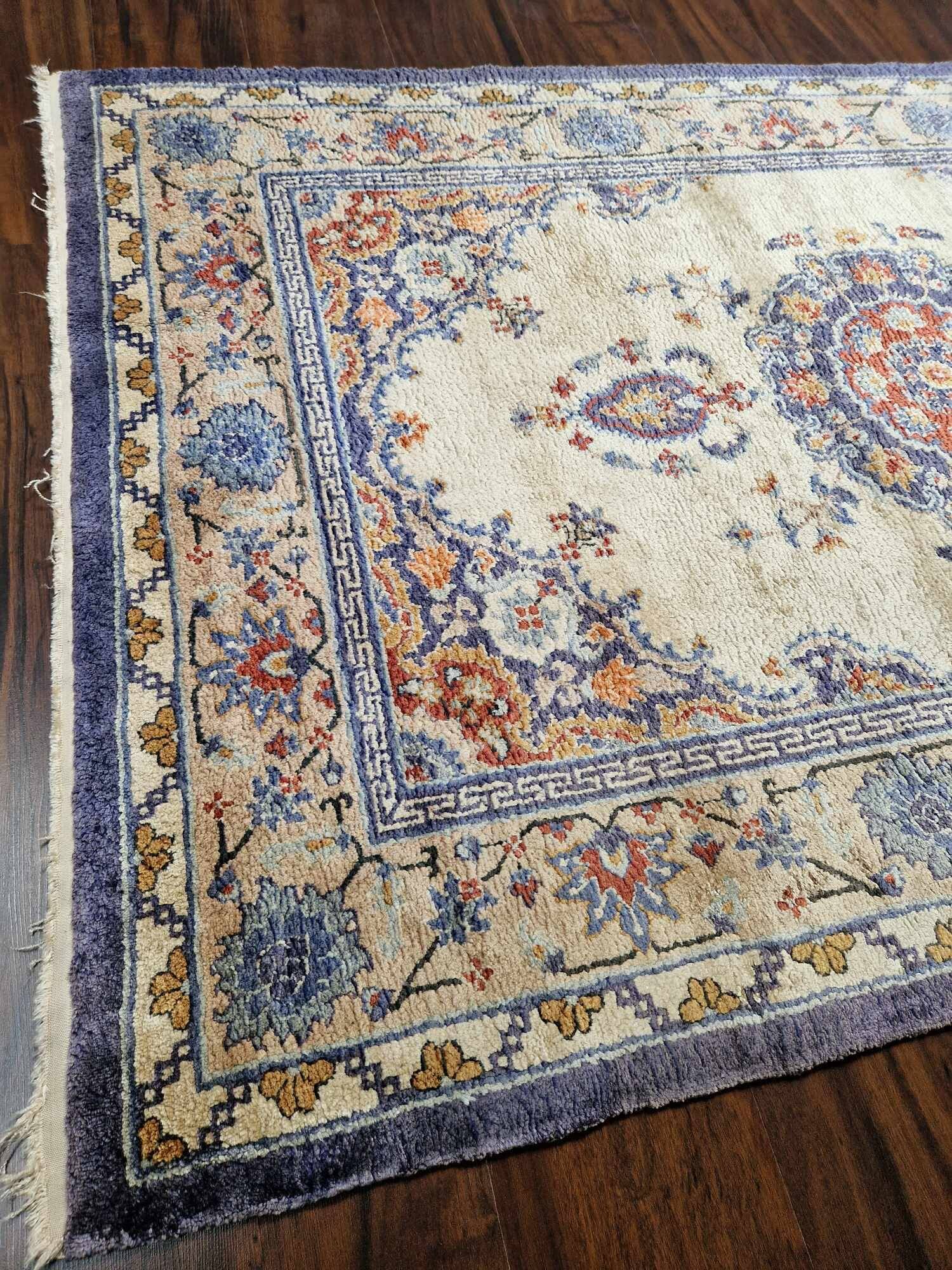 Tapis Chine Pékin, soie sur soie, 1930, dimensions 126/184cm