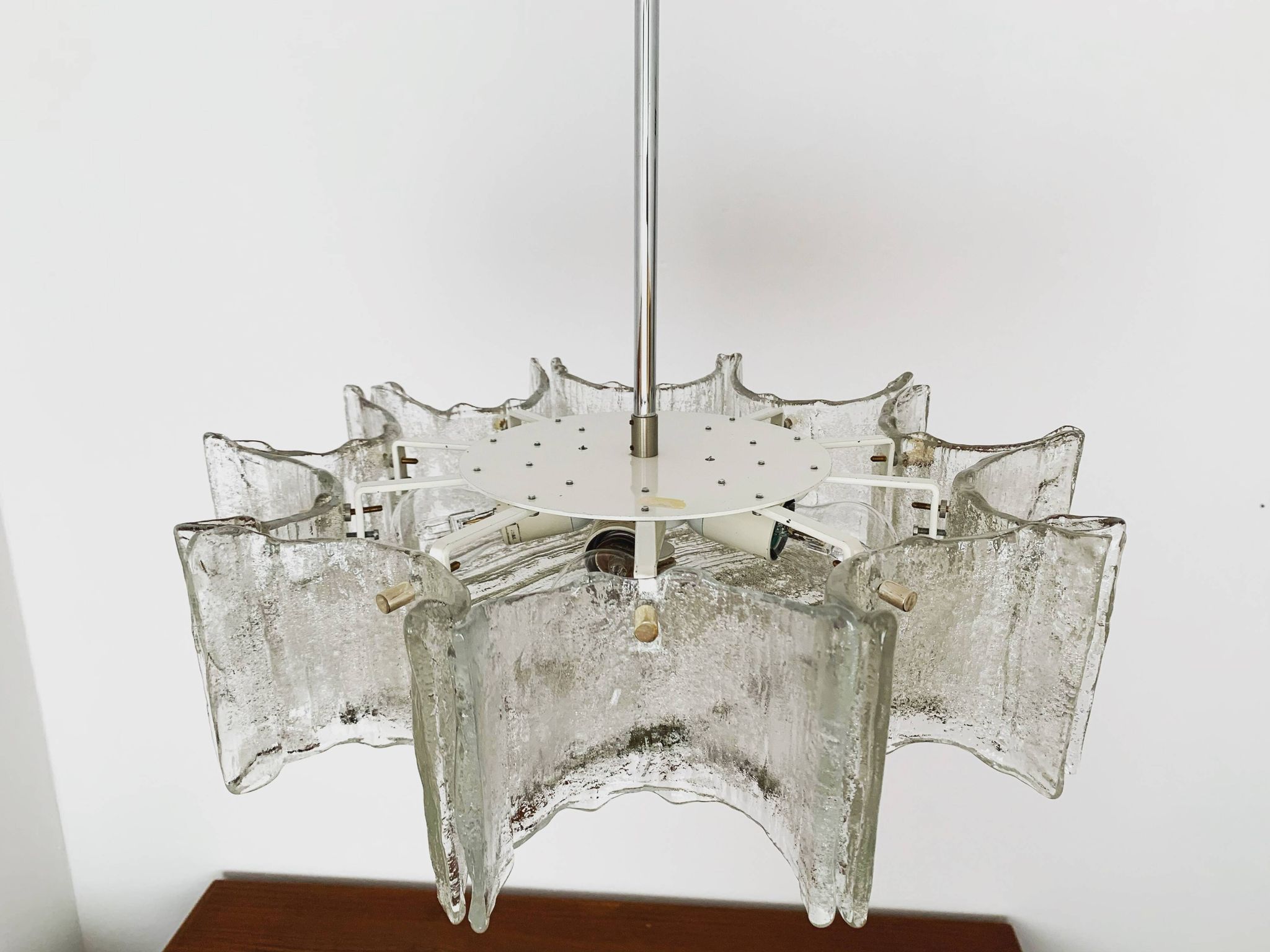 Ice Glass Chandelier by Kaiser Leuchten