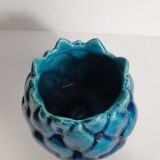 Blue ceramic vase