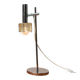 Lampe de table à lames chromées de l’ère spatiale