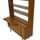 Vintage teak wall cabinet bookcase workplace Danish Design 60's