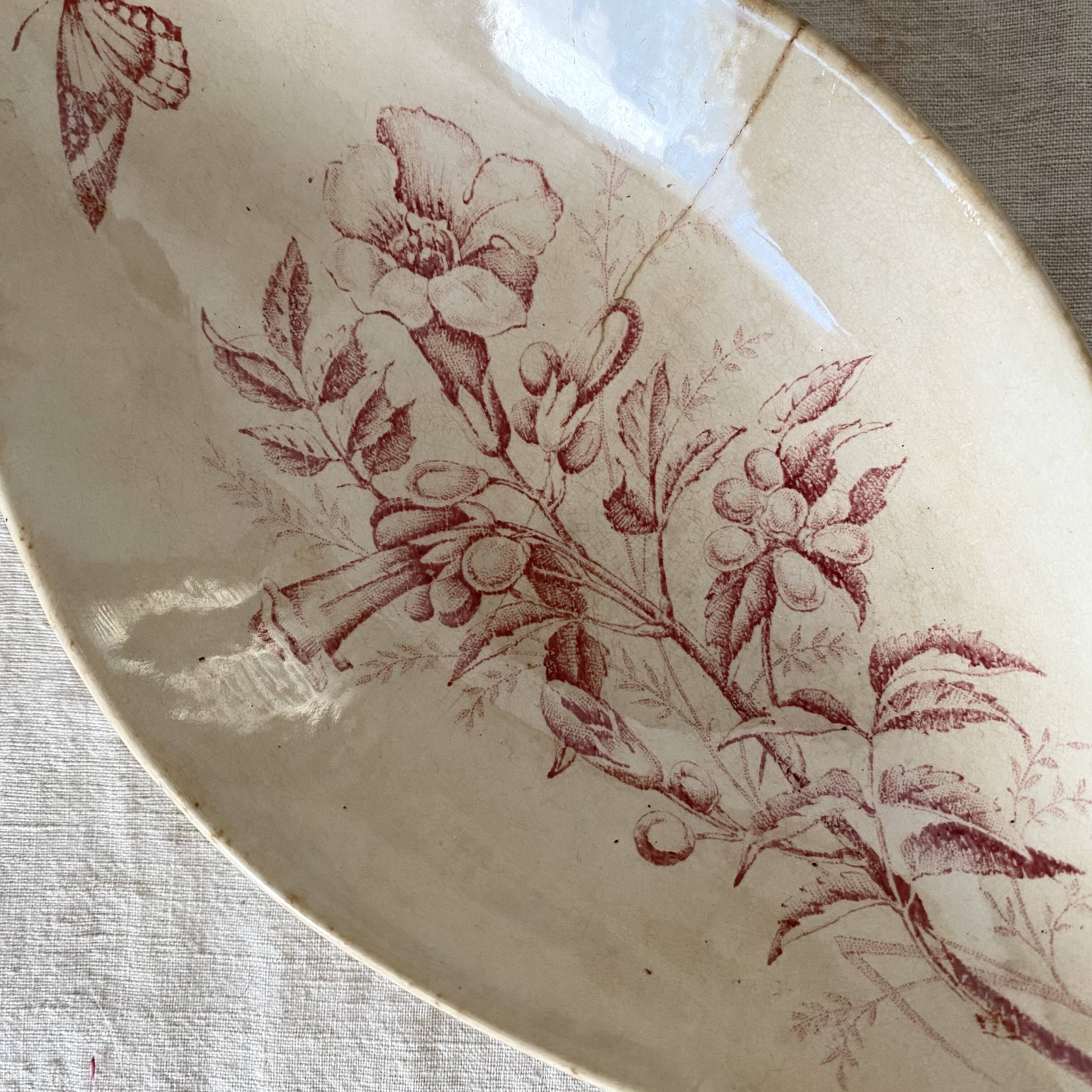 Badonviller ironstone dish with Virginia jasmine