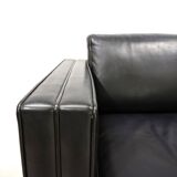 Fauteuil en cuir Knoll Studio Line par Jürgen Lange, 1970
