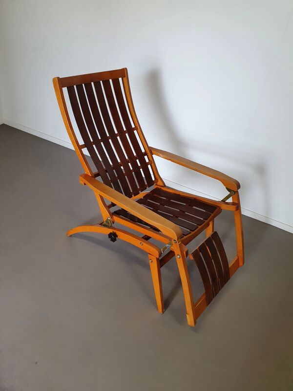 Chaise bois courbé Thonet Siesta Medizinal 1951 chaise longue