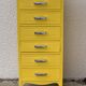Chiffonnier vintage jaune poudré 1950