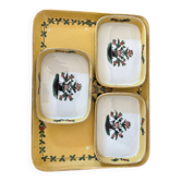 Plateau and 3 removable bowls from the prestigious Maison Delvaux.