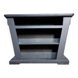 Old wooden counter, black patina