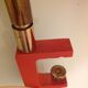 Orange articulated lamp vintage 60/70