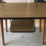 Two-plated formica side table