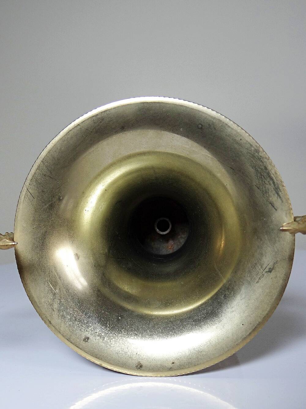 Large decorative onyx and gold metal cassolette, Italy 1960s-70s.
