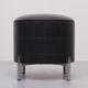Black Faux Leather Sewing Stool, 1960s