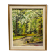 Huile sur carton par alice warder xxe sous bois