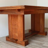 Modernist solid oak dining table, 1940