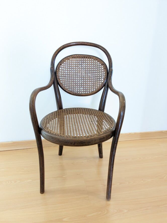 Armchair thonet child curve and rare canning