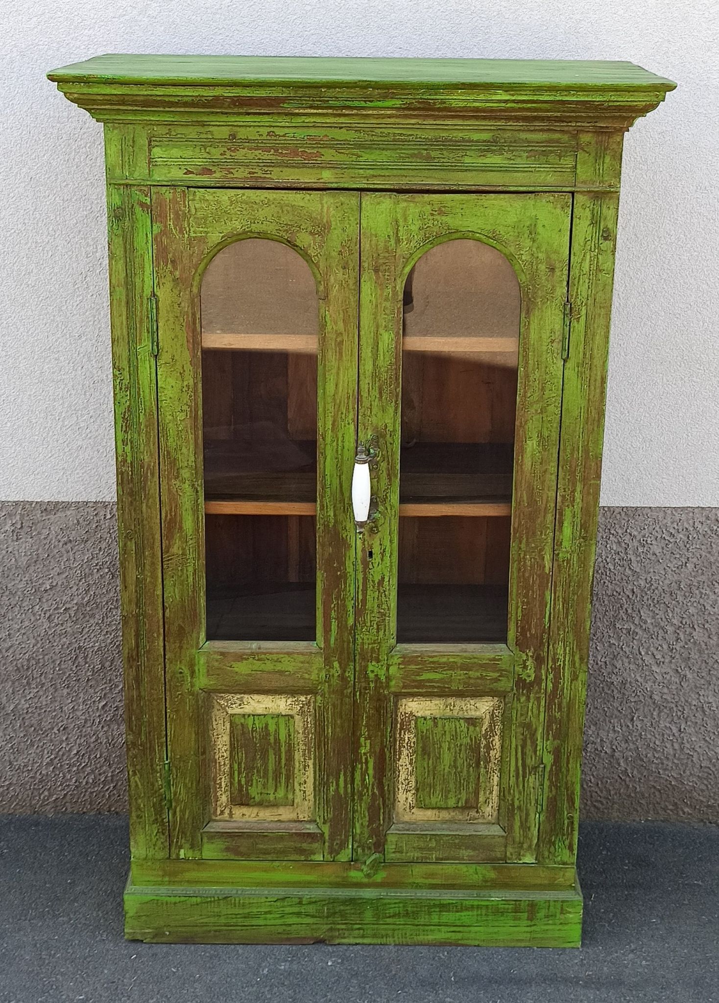 Wooden glass cabinet