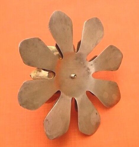 Brass flower candle holder