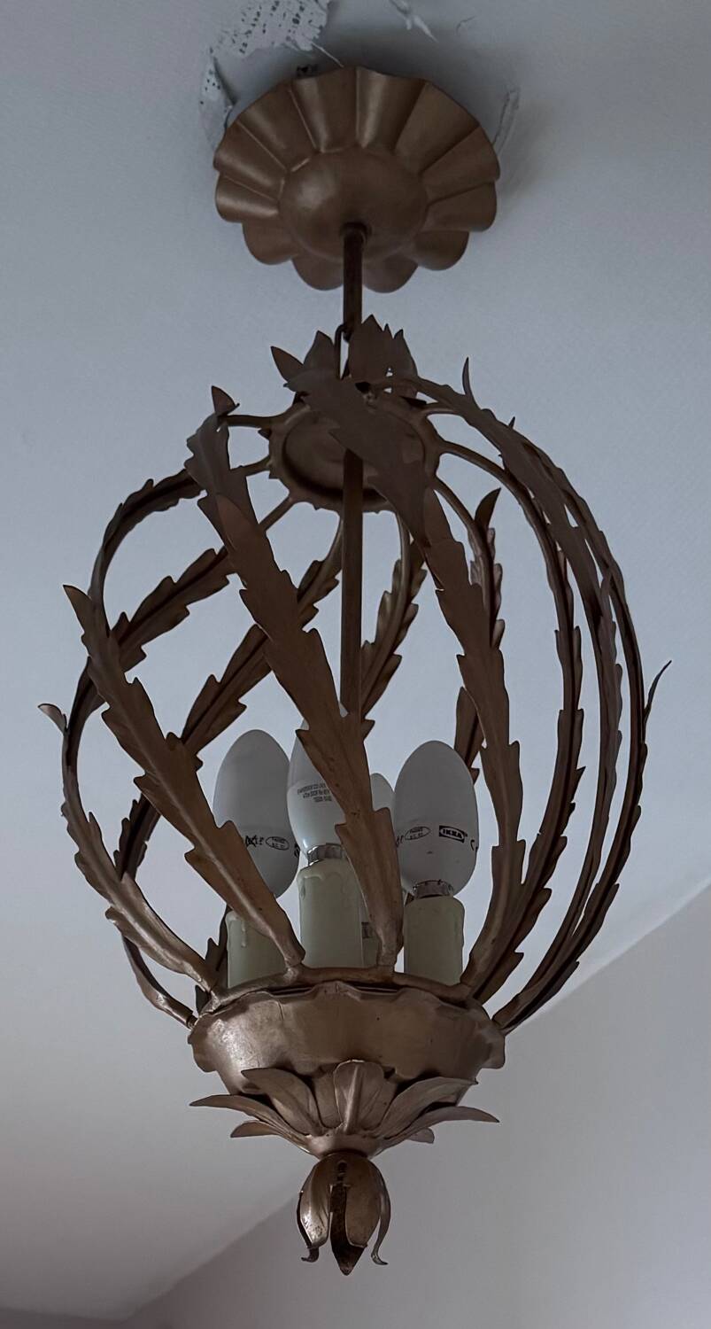 Magnificent pineapple chandelier from the 1960s.