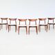 Harry Ostergaard set of eight dining chairs teak Randers 1960