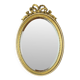 Miroir Ovale Doré à la Feuille d'Or Classique Facette France 52cm