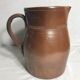 Former ceramics pitcher marron int white years 60 art de la table vintage