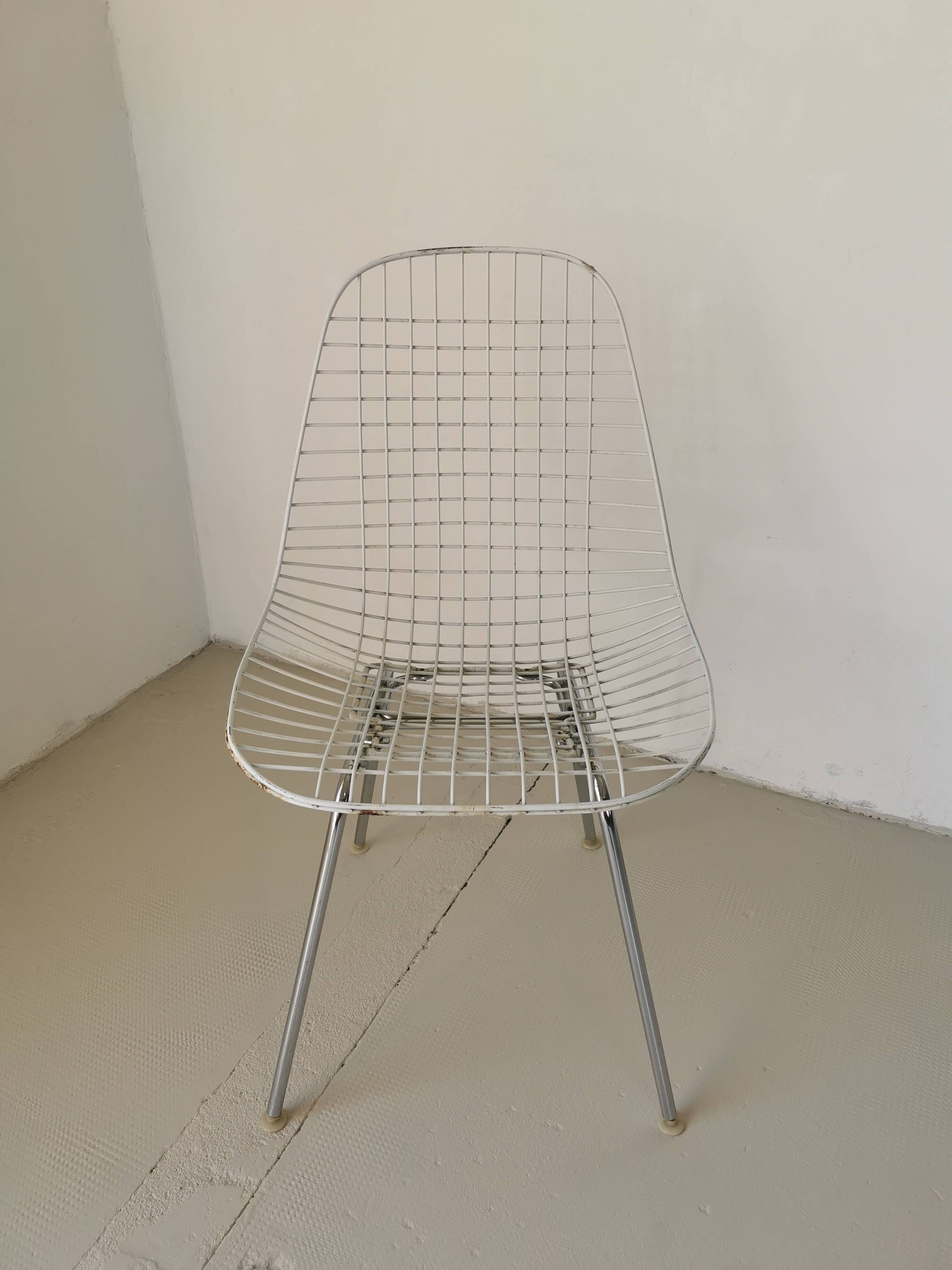 Eames DKX wire chair for Herman Miller