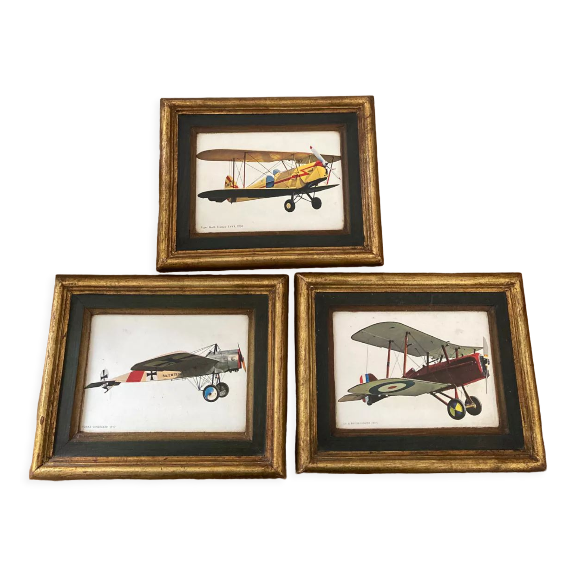 Set of 3 aviation theme frames