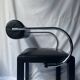 Paire de fauteuil métal et cuir noir "Arconda" par Paolo Piva pour B&B Italia, Italie design 1980