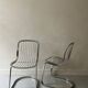 Chaise Cidue en chrome et velours ras, Willy rizzo design 1970