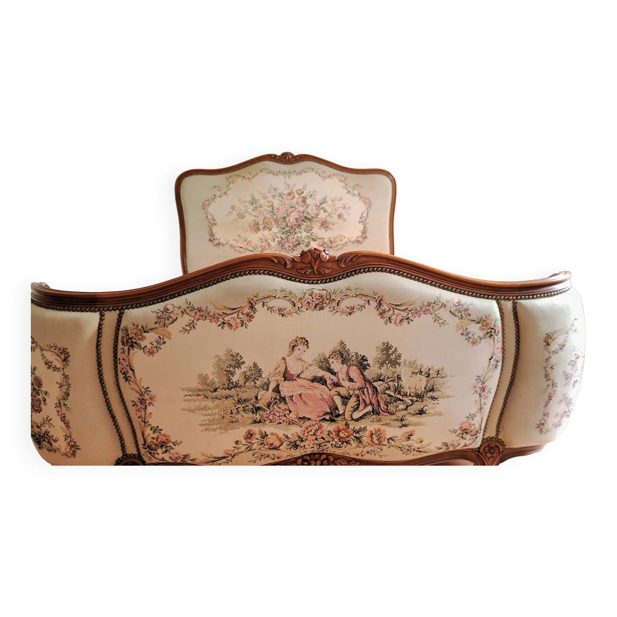 Lit corbeille style Louis XV