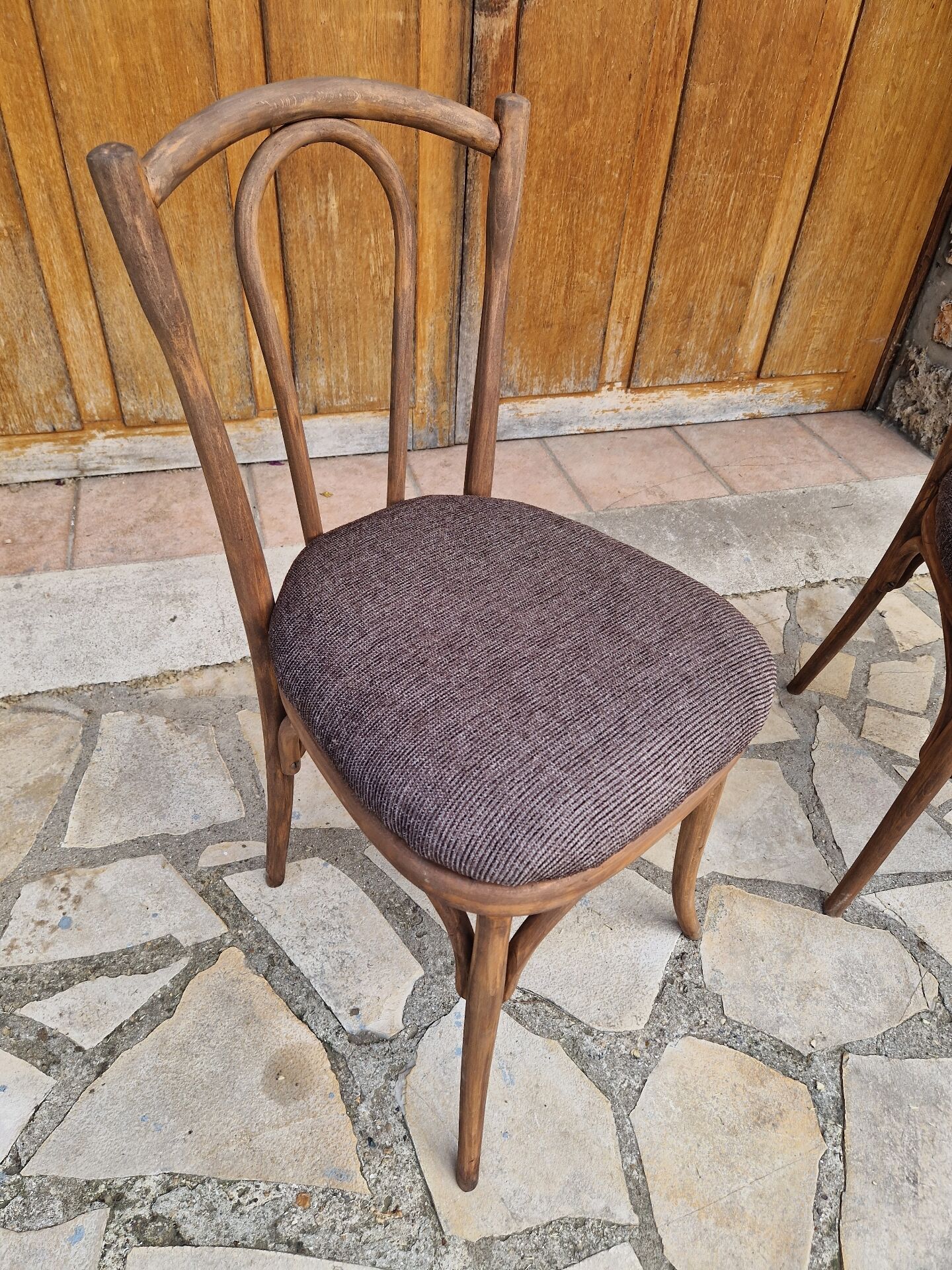 2 vintage Sholz bistro chairs