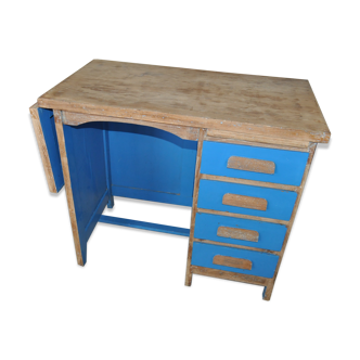 Vintage blue children's desk