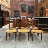 Lot of 6 chairs 60s