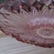 Vintage pink glass fruit bowl – ø 33 cm, h 7 cm