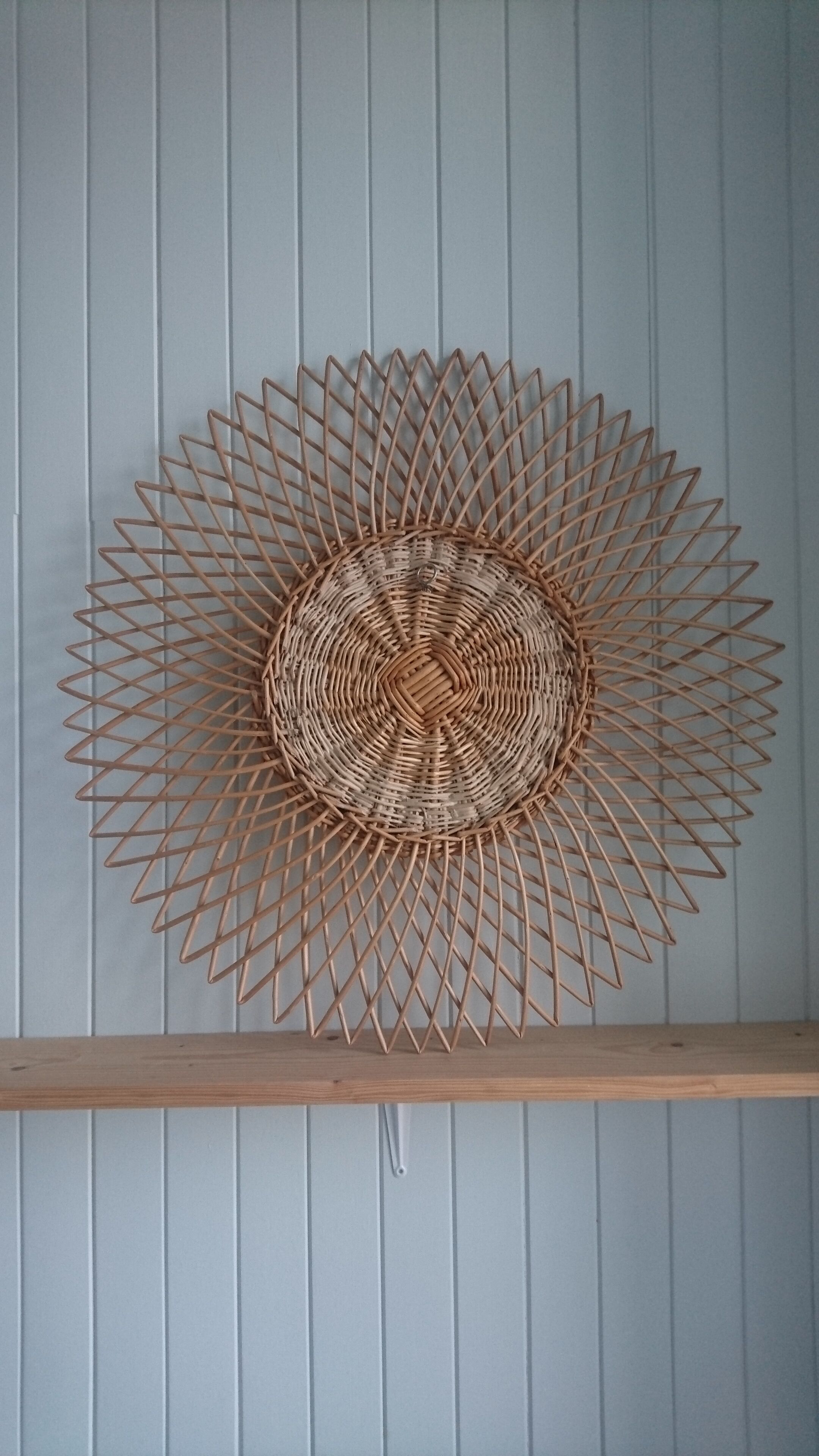 Rattan mirror 69x69cm