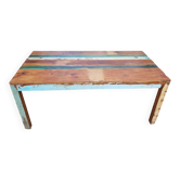 Table à manger en teck polychrome pour 8 à 10 pers