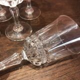 6 verres à vin cristal d’arques modèle Empire