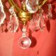 crystal chandelier type with a 4-arm light cage