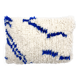 Moroccan Berber cushion cover Azilal with Majorelle blue patterns 60x40cm