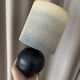 Vintage Mid-Century Studio Pottery Table Lamp – Signed JM – Blue Stoneware