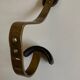 Adnet hook in bronze and leather 1950