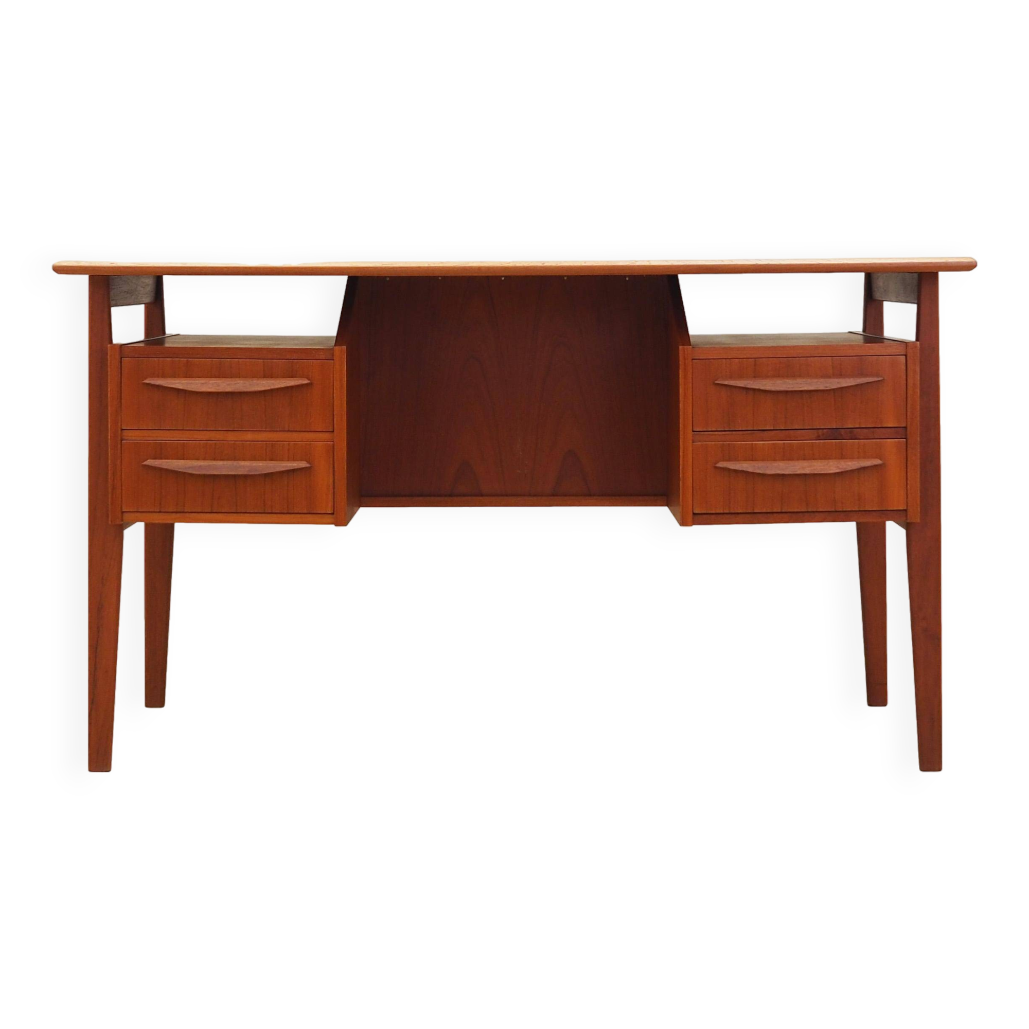 Teak desk, Danish design, 1970s, designer: Gunnar Nielsen, manufacturer: Tibergaard