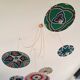 Handcrafted suspension cascade 6 lights "Moroccan Basket"